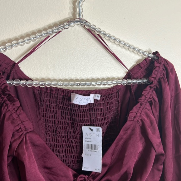 ASTR THE LABEL Center Cinch Off The Shoulder Bodysuit NWT - Picture 6 of 12